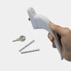 💥 SALE 49% -Easy-To-Install and Modern White Window Handle with Choice of Spindle Lengths and Snap-short Screws - Buy 1…