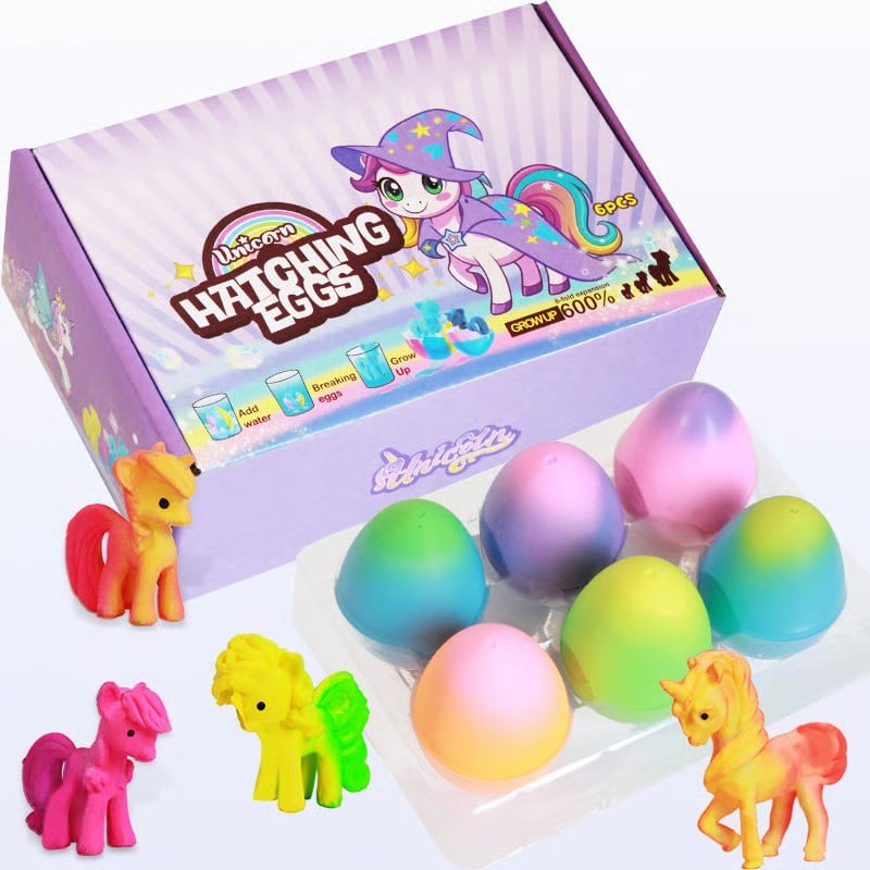 🦄 Magical Hatching Unicorn Eggs (6-Pack)