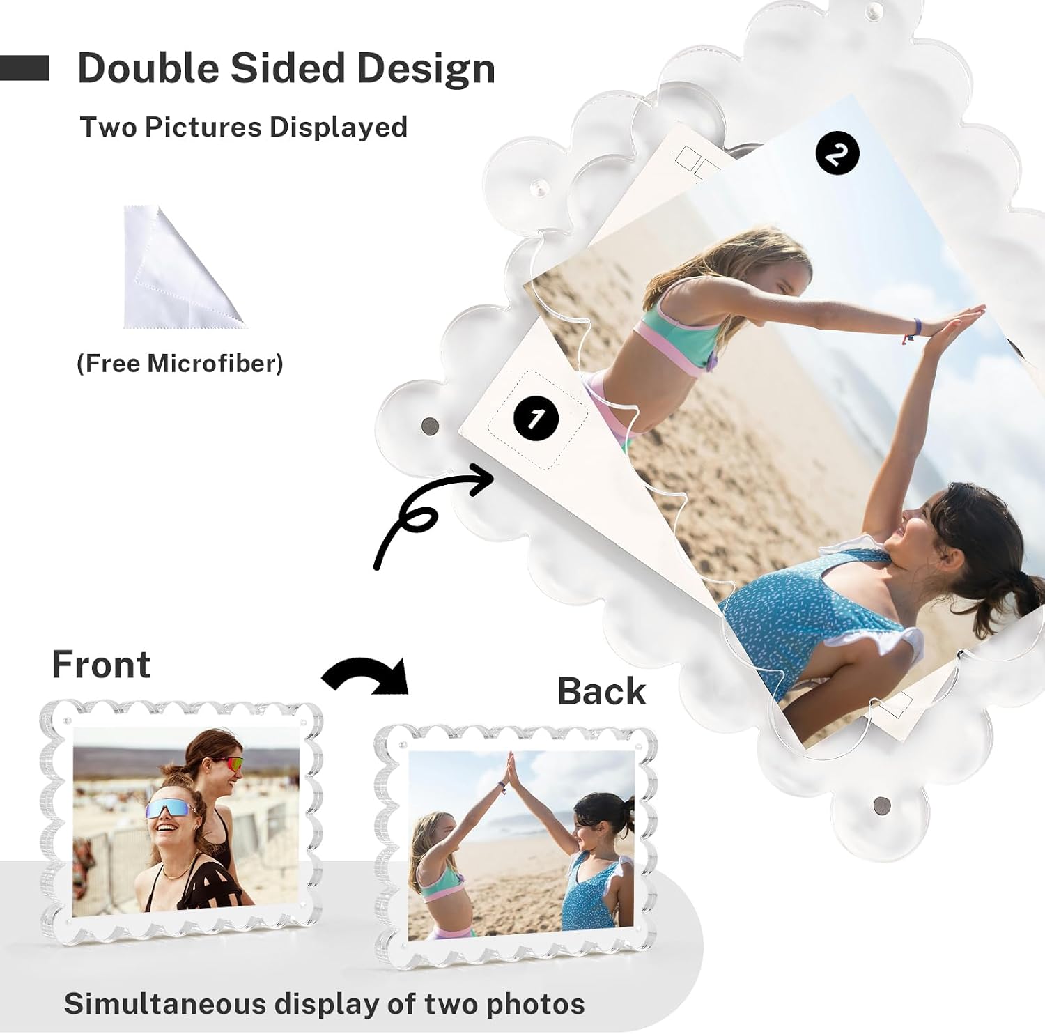 Double-sided photo display