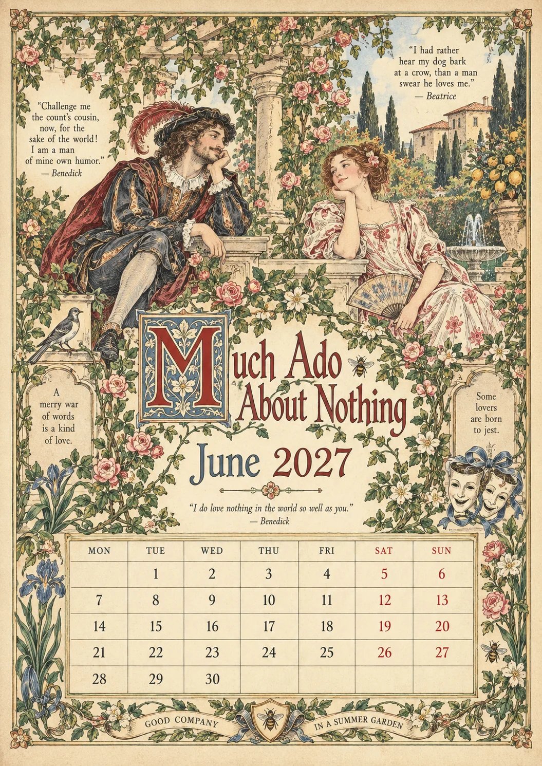 June — Much Ado About Nothing