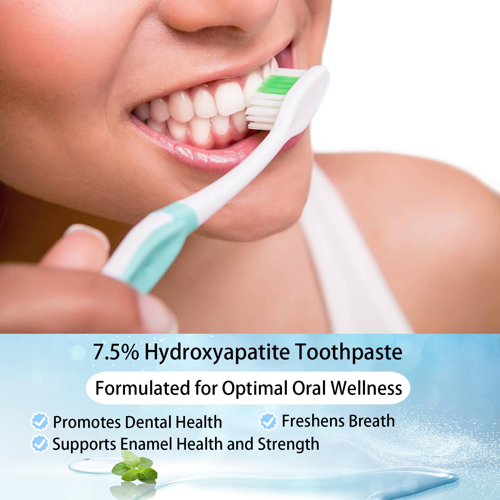 Applying Toothpaste