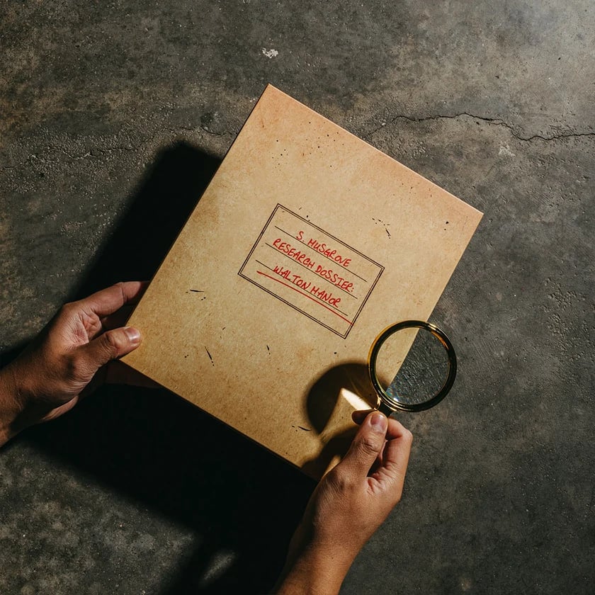 Investigating the evidence with a magnifying glass