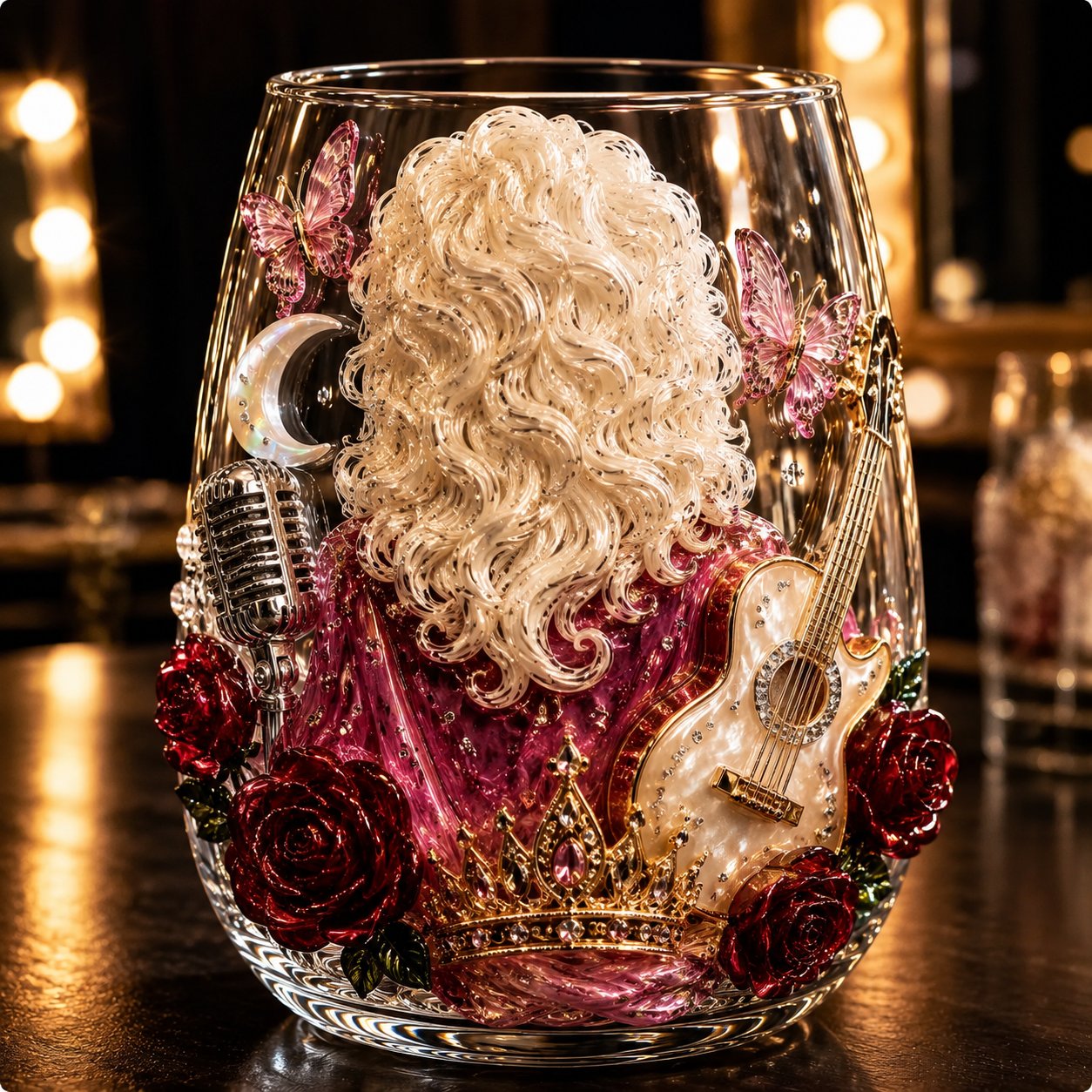 Country Queen 3D glass
