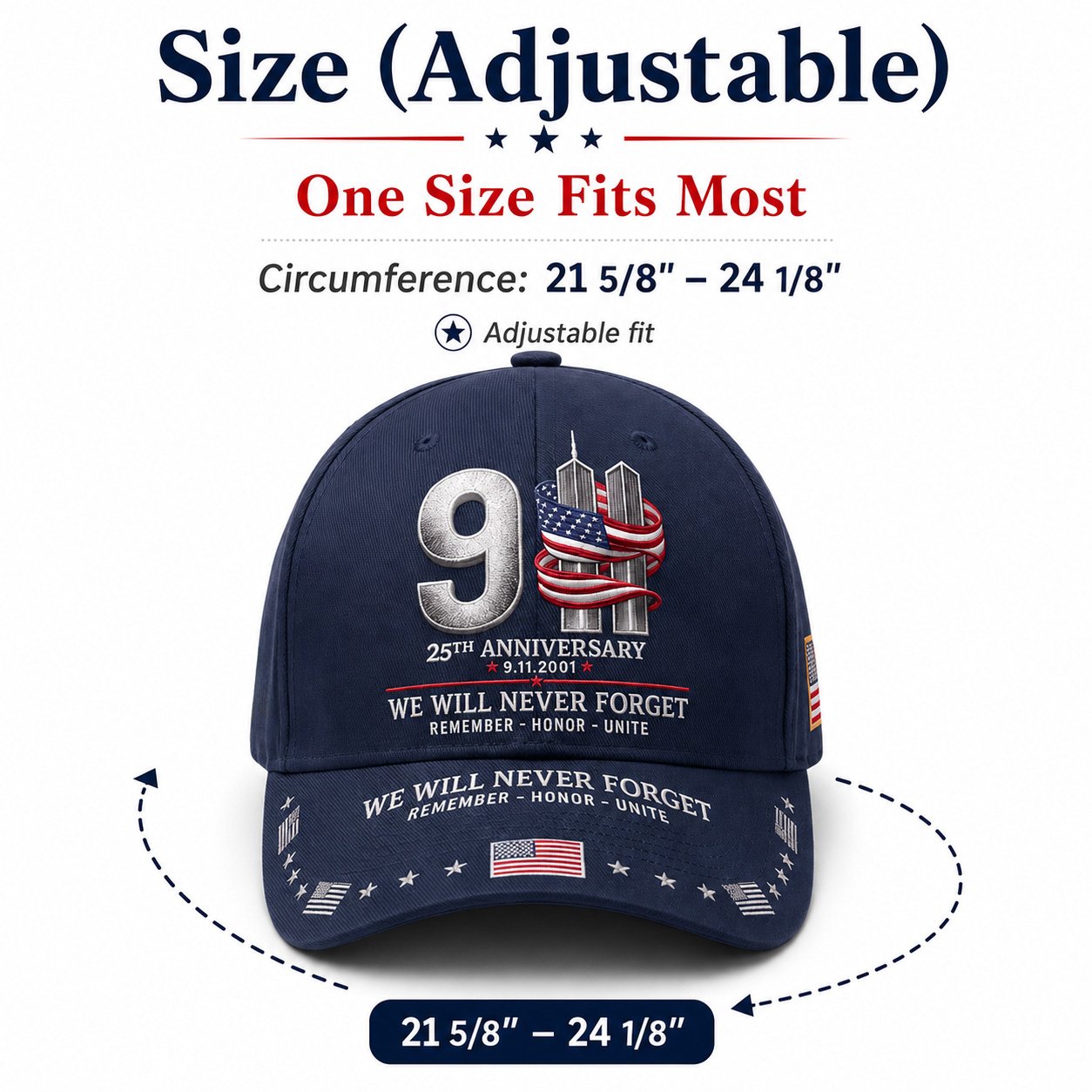 Memorial cap lifestyle detail