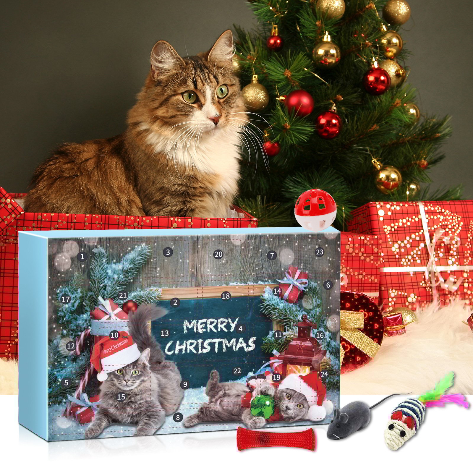 kattelegetøj julekalender