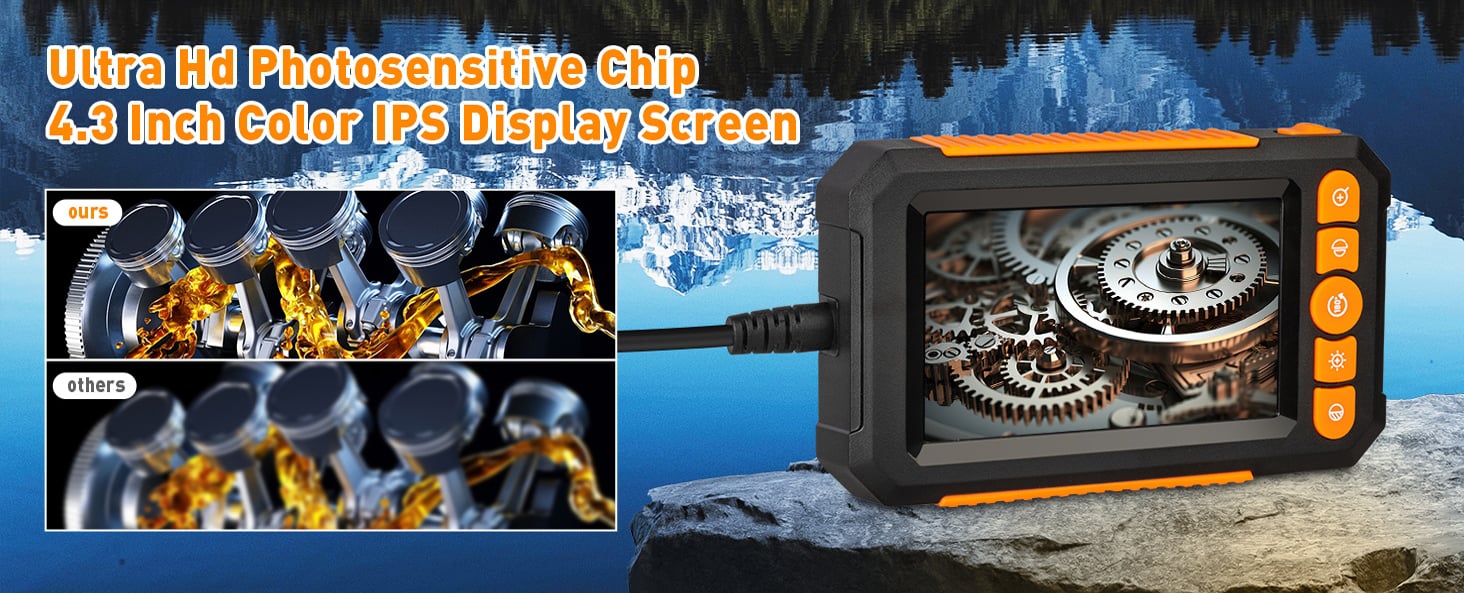 snake camera with light endoscope camera drain camera scope camera
