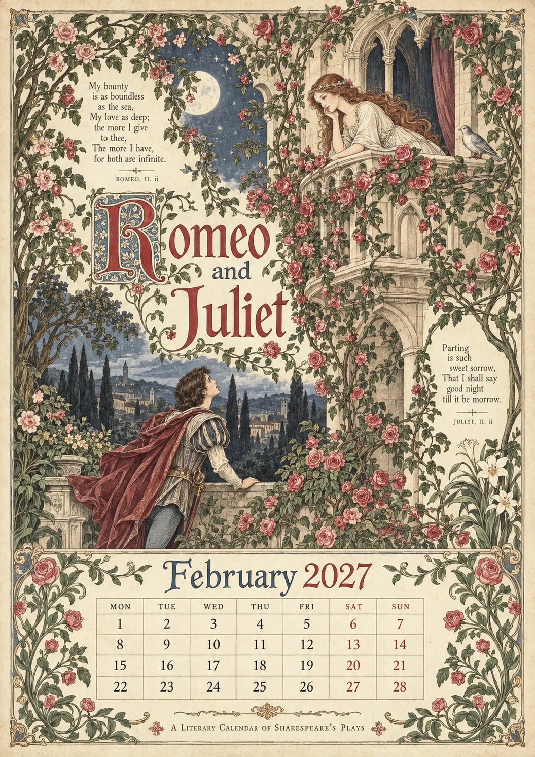 February — Romeo and Juliet