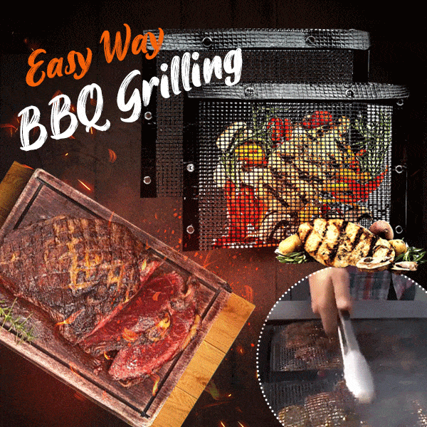 Reusable NonStick BBQ Mesh Grilling Bags photographw