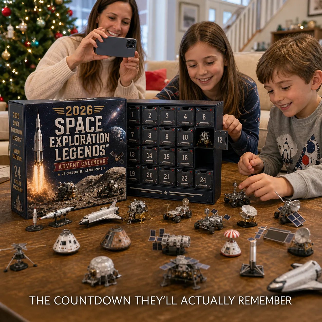 Space-themed miniature collectible collection