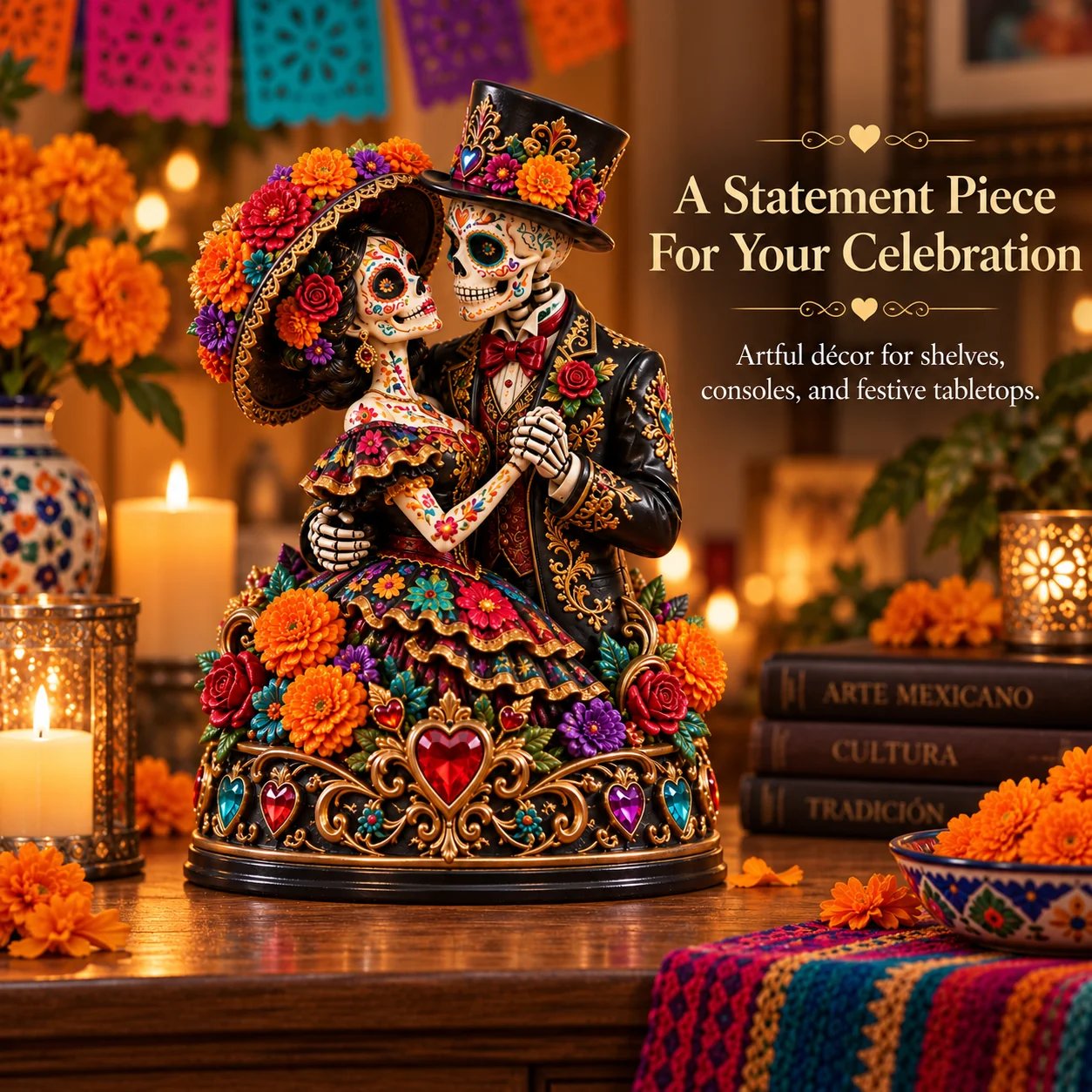 Fiesta Catrin colorful figurine