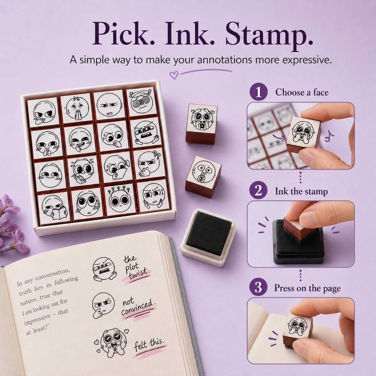 Quick stamp reaction
