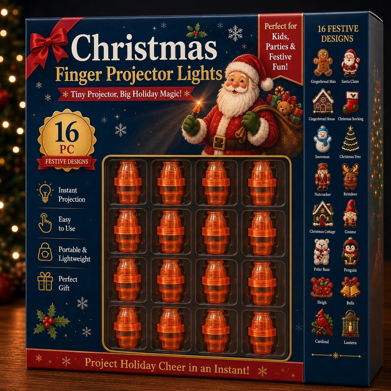 Christmas Finger Projector Lights