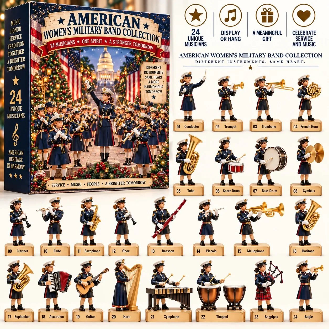 Holiday band collectible figures