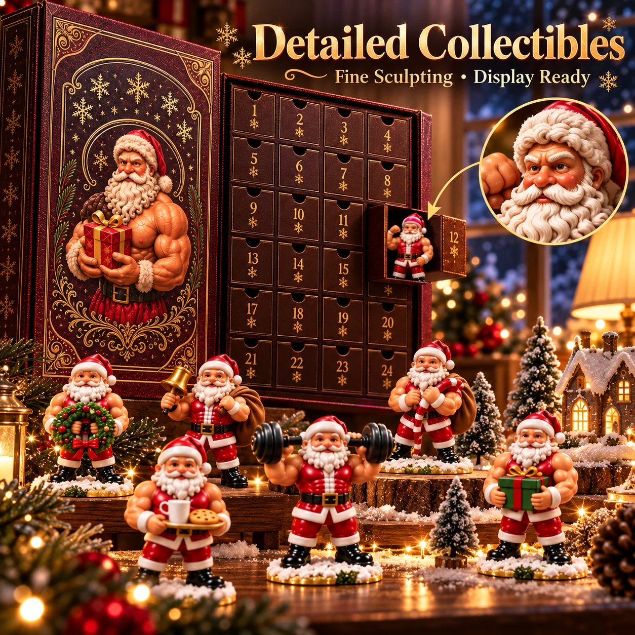💪🎅 Santa Strength 24-Day Countdown Advent Calendar 2026 lifestyle