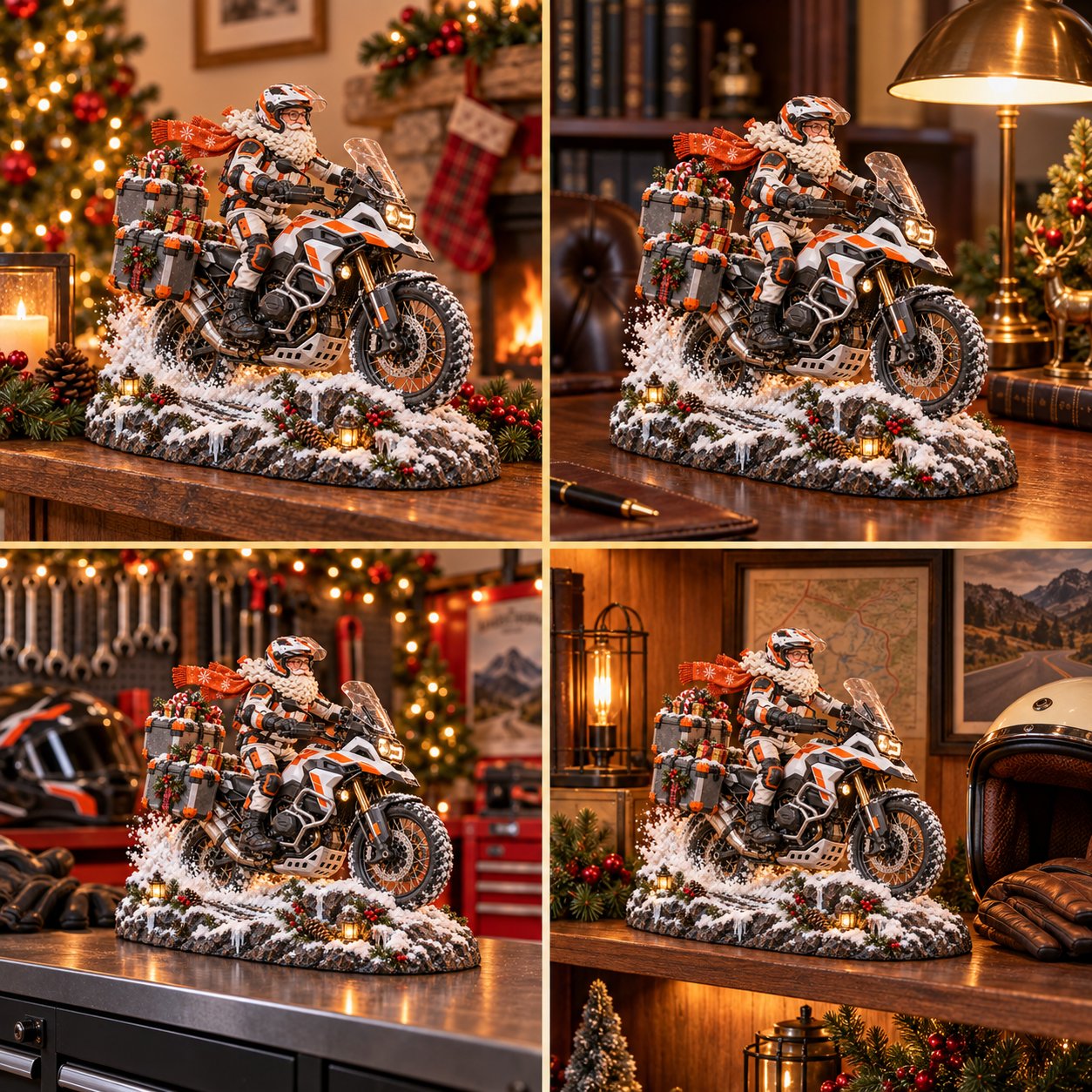 🏍️🎄 Christmas Sale: 49% OFF – Santa’s Ride Home Keepsake display idea