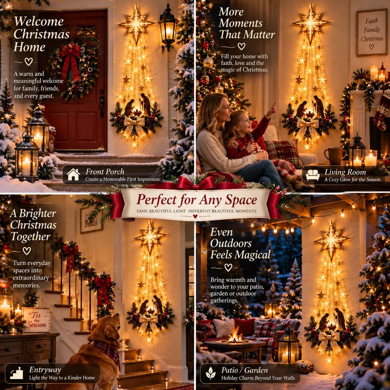 Bethlehem Star Nativity Christmas decoration display locations