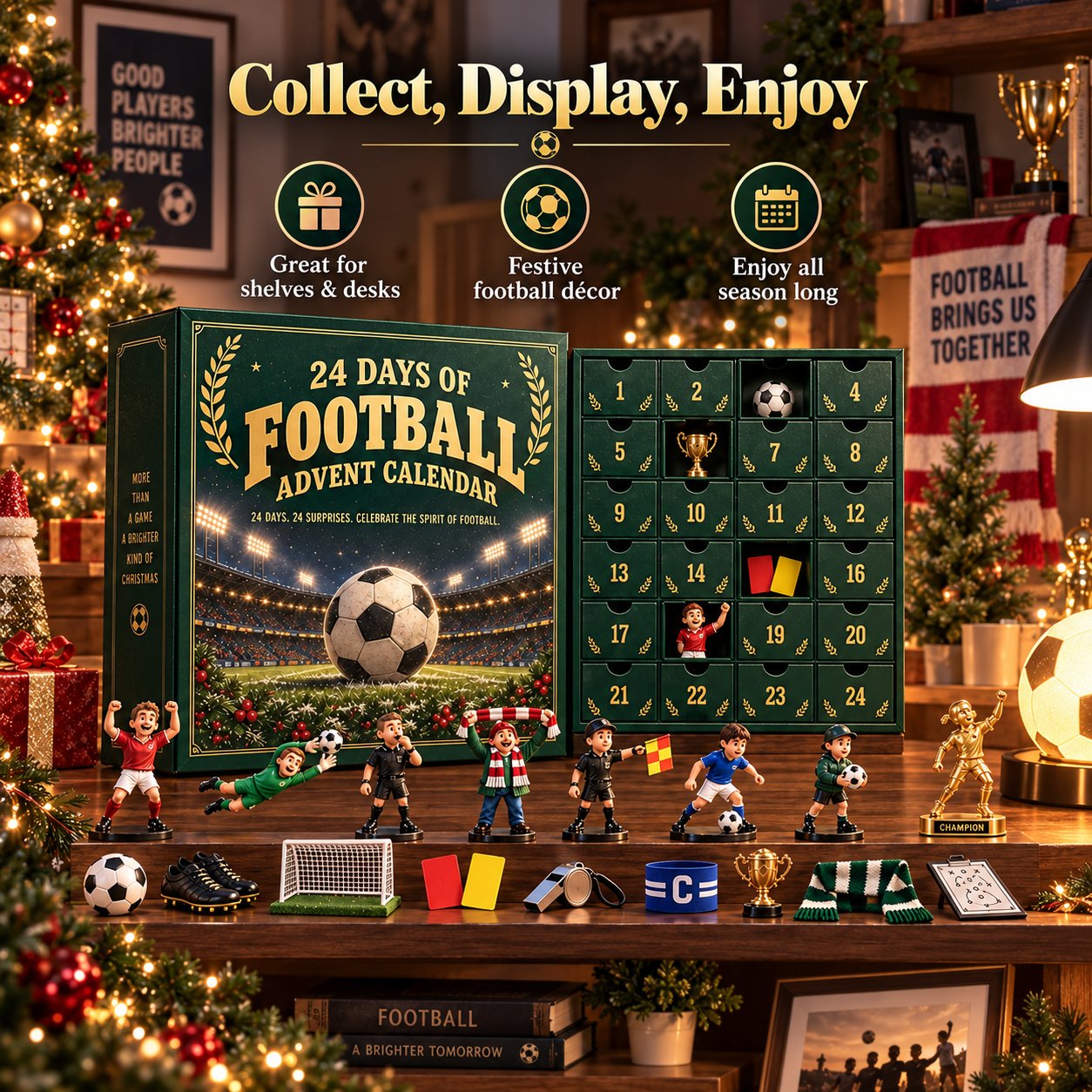 Soccer Fan 24-Day Advent Calendar – Acrylic Miniatures view 4