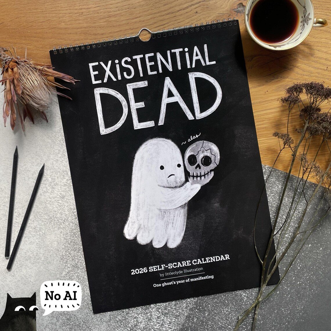 👻🖤2026 Self-Care Calendar: Existential Dead