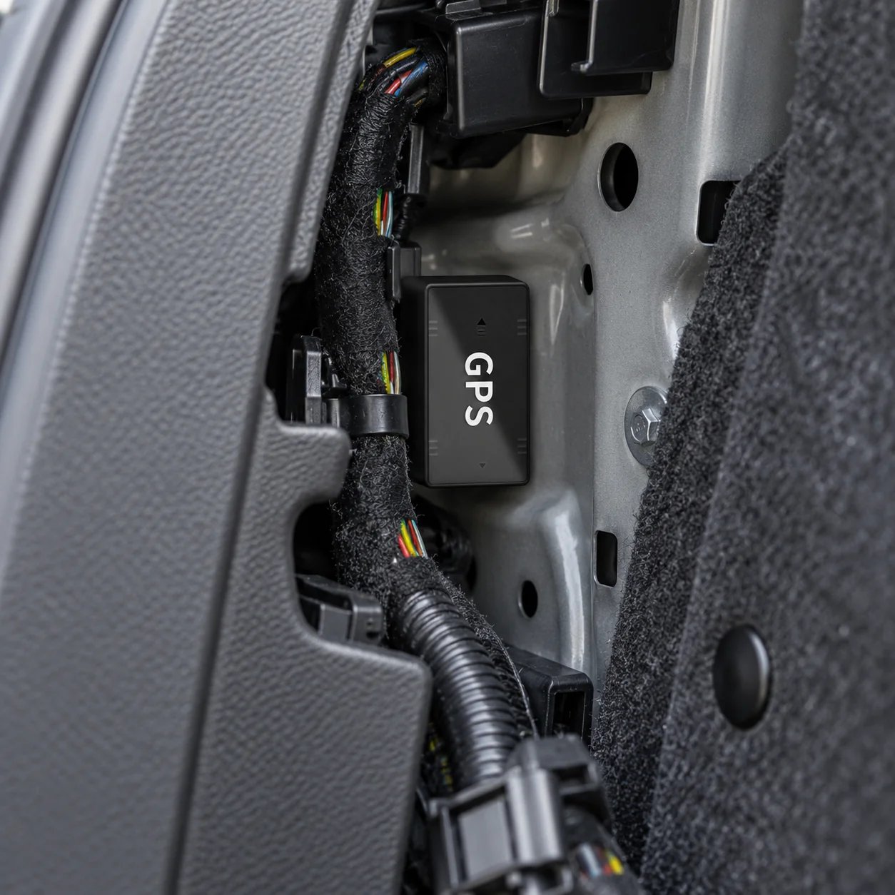 GPS tracker vehicle storage placement