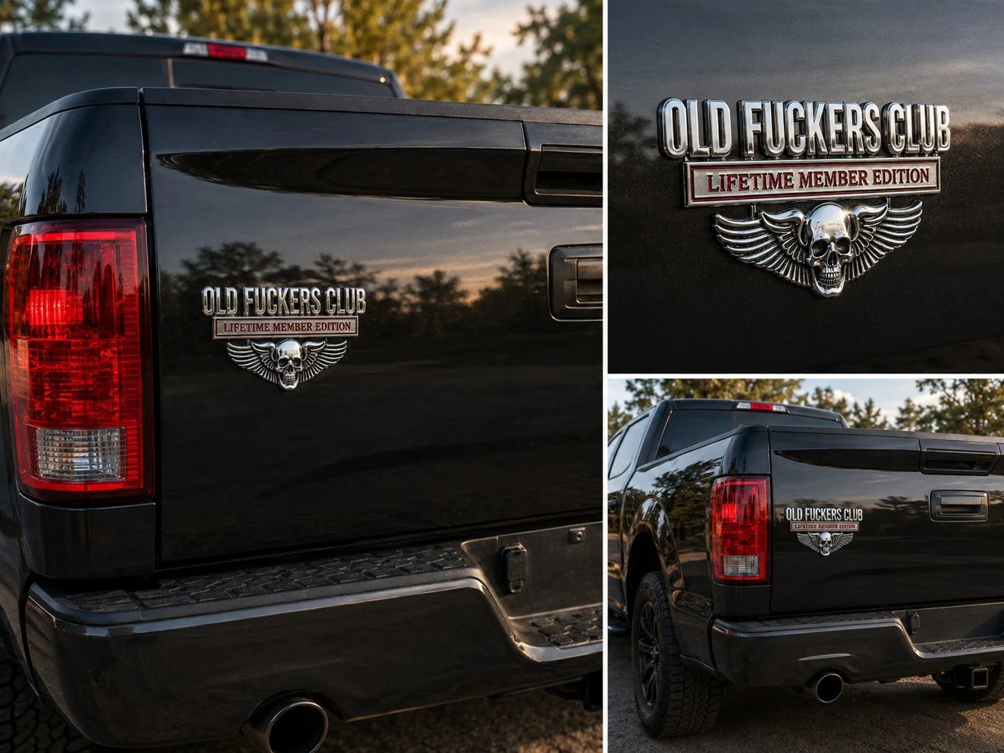 Detailed chrome metal construction and red Lifetime Member Edition accent