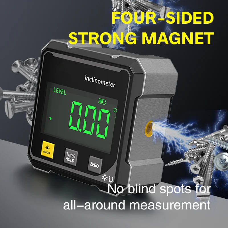 Four-side magnetic attachment on metal surfaces