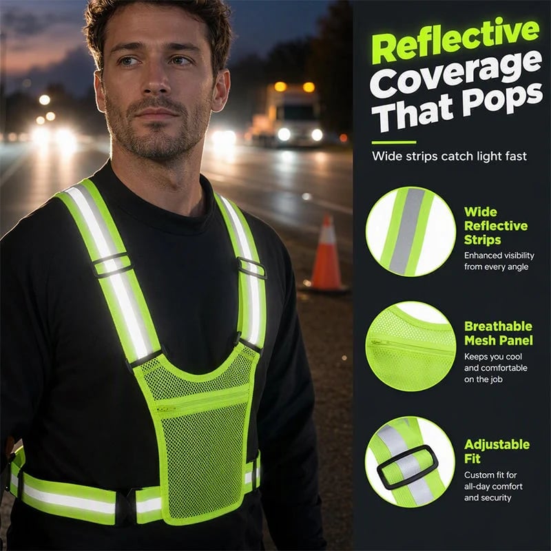 Reflective vest color options