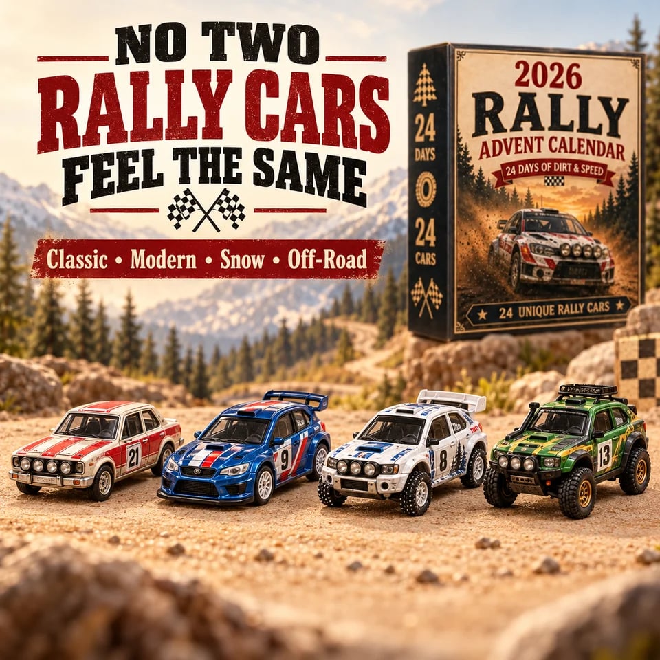 Rally racing Advent calendar gift
